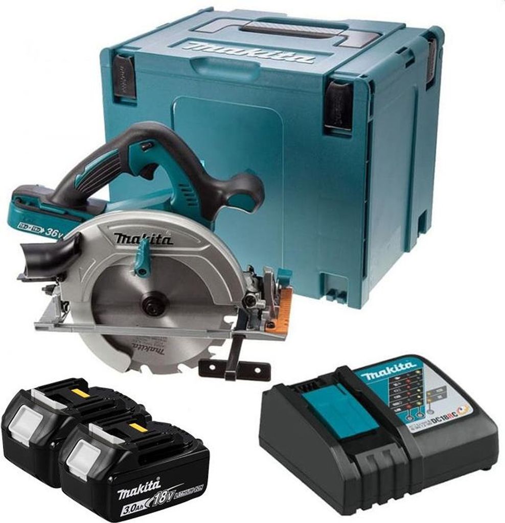 Kreissäge 36V LXT Ø190 mm (2x3,0 Ah) in MAKPAC - MAKITA DHS710RFJ