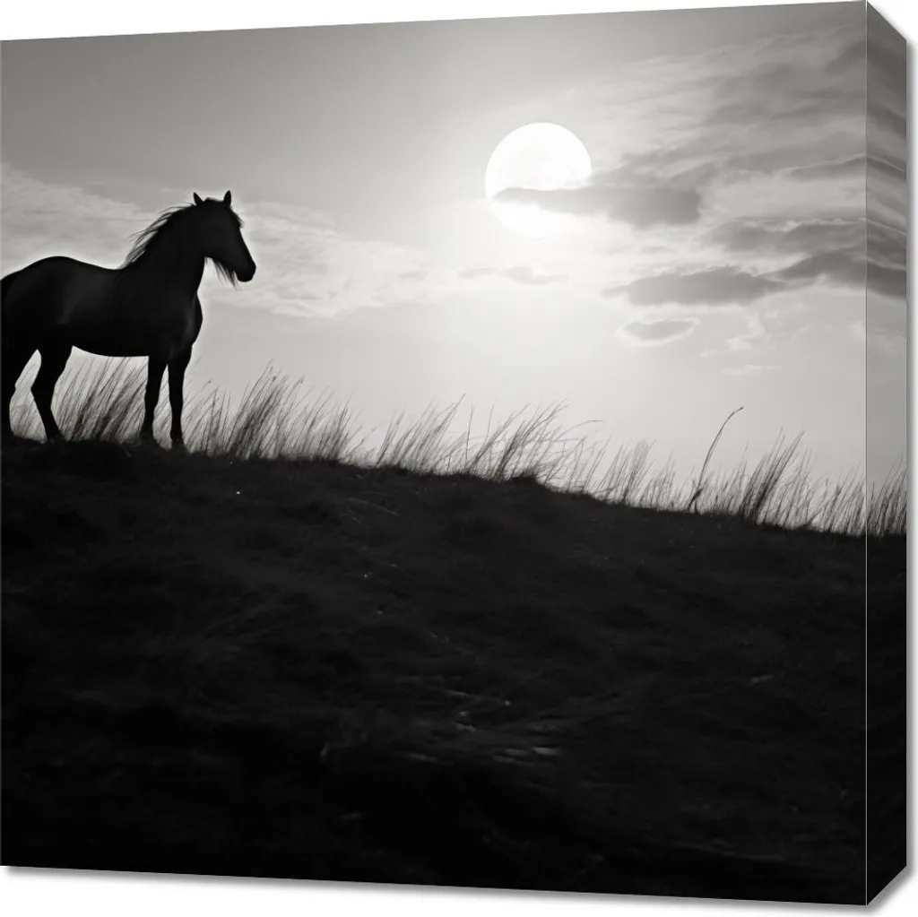 Quadro 60x60 cm La Guardia Lunare - Stampa su Tela d'Autore per Arredo