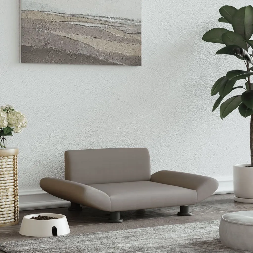 Letto per Cani Taupe The Living Store 70x45x28 cm - Tessuto Morbido
