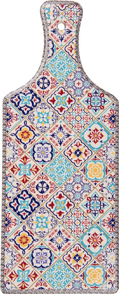 Clayre & Eef Pfannenuntersetzer 12x30 cm Blau Keramik