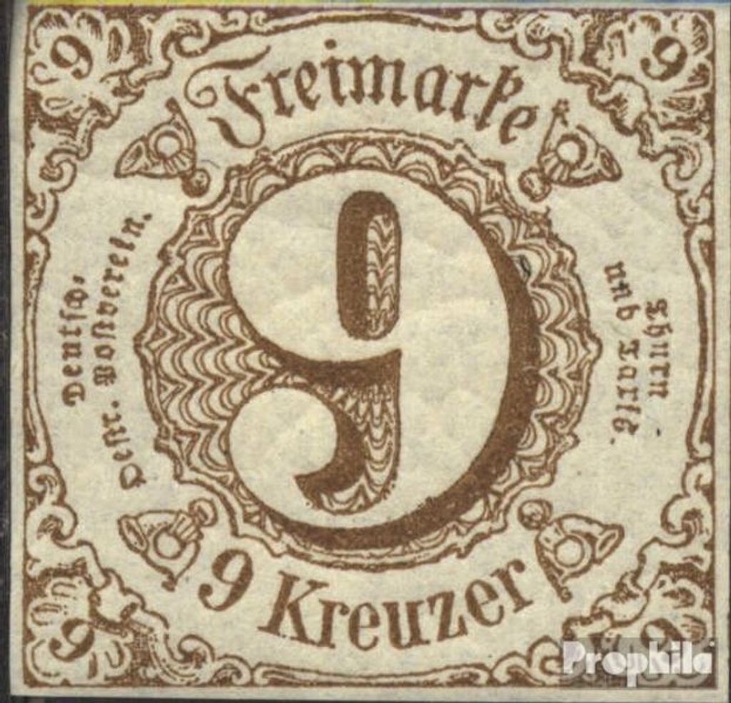 Briefmarken Thurn und Taxis 1862 Mi 34II Pracht gestempelt Ziffer