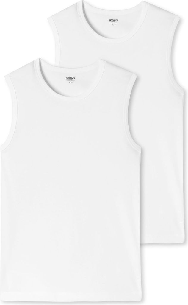 Schiesser Herren 2 er Pack Tank Top Rundhals Gr. XL weiss