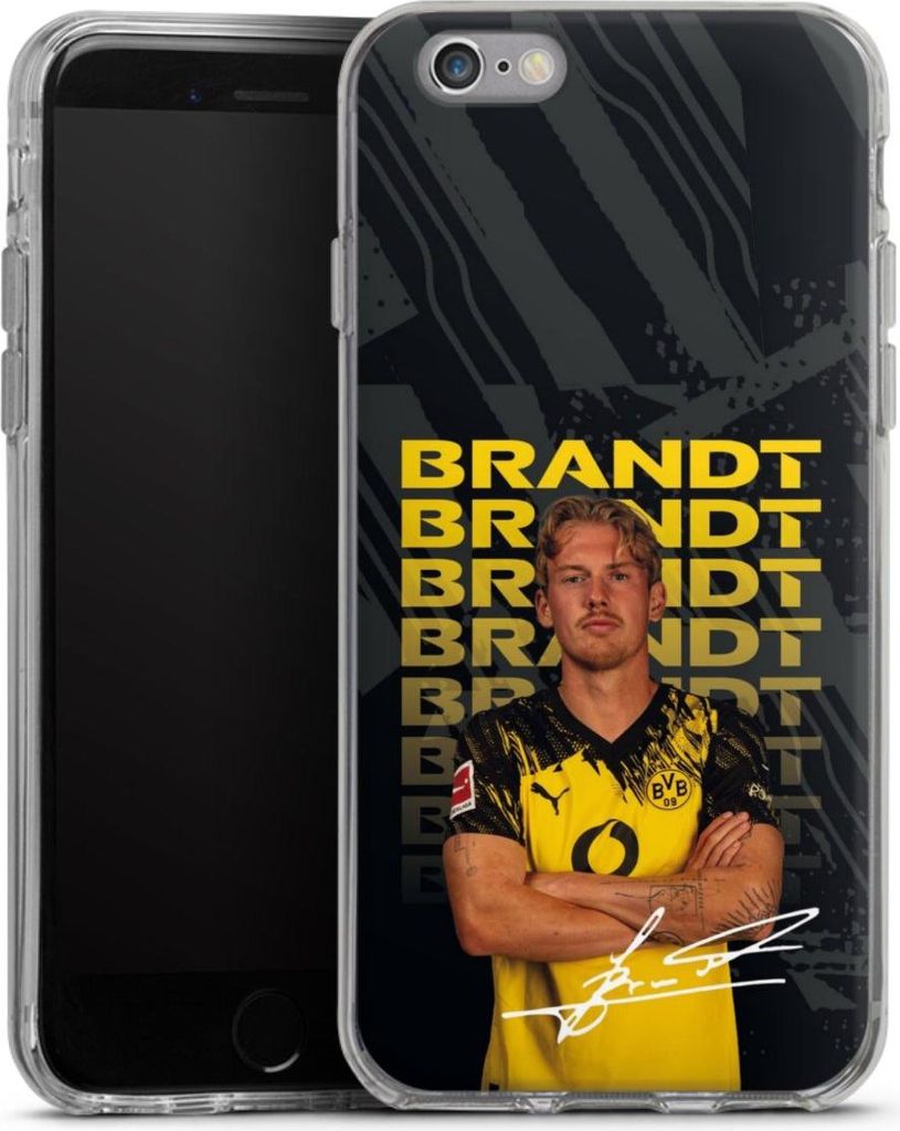 DeinDesign Handyhülle für Apple iPhone 6 Silikon Hülle Case Smartphone Schutzhülle BVB Borussia Dortmund Julian Brandt