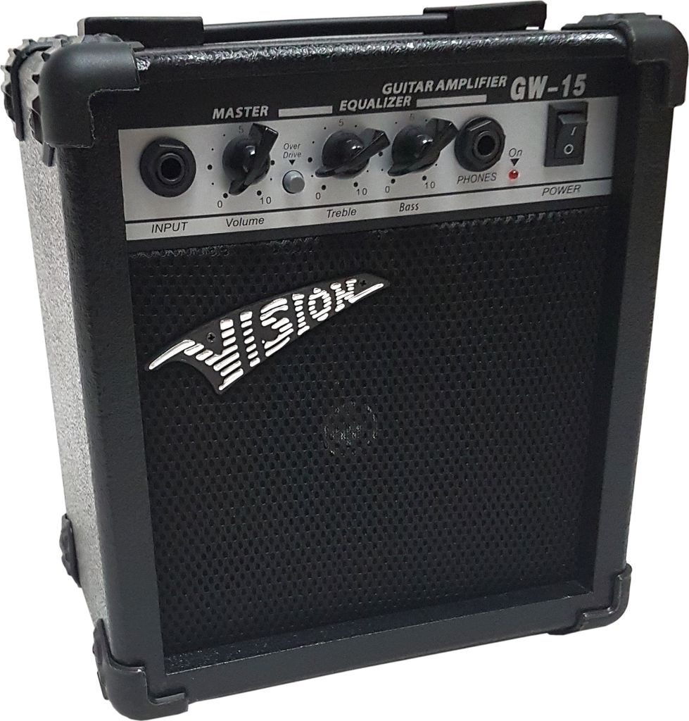 4/4 Elektrogitarrenset - E-Gitarre matt schwarz 20 Watt Set Produktbild 7