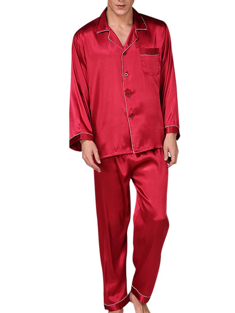 Herren Bekleidung Nachtwäsche Schlafanzüge und Loungewear Seidensticker Pyjama  langarm  in Blau für Herren 
