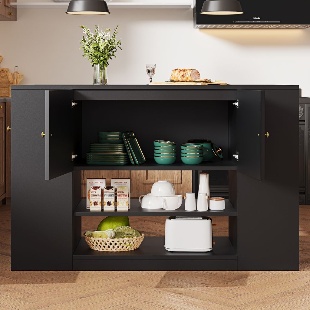 okwish  Sideboard,Kücheninsel, Küchenschrank,mit Schubladen Produktbild 