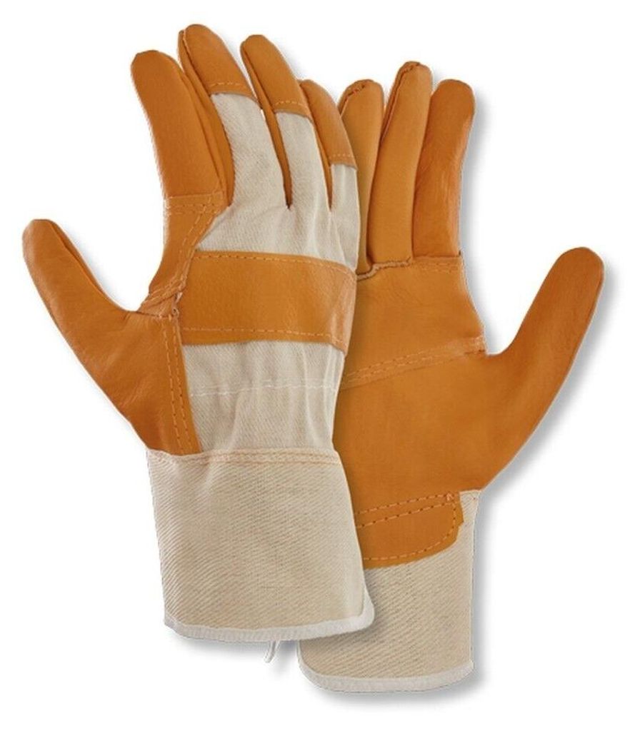teXXor® Möbelleder-Handschuhe HELLES LEDER, Drell Weiß Produktbild 