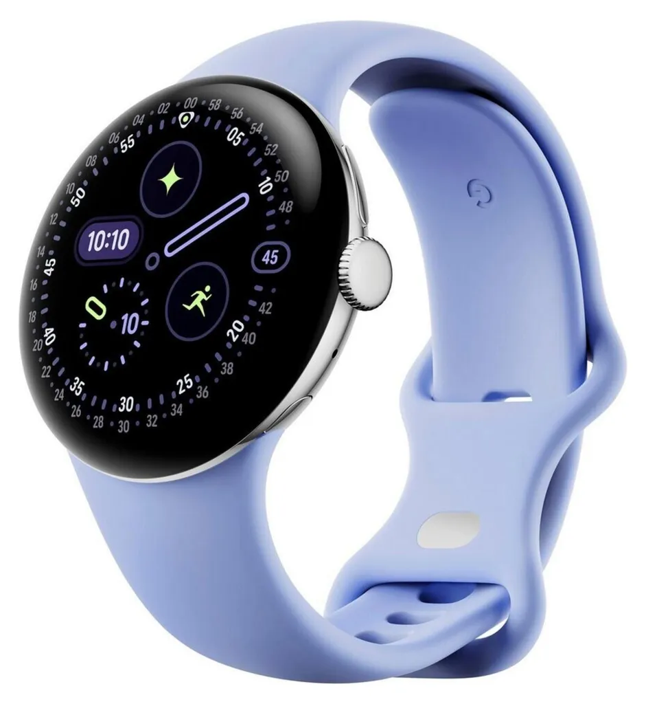 Google Pixel Watch 4 LTE 41 mm Argent poli : suivi sport et santé avancé