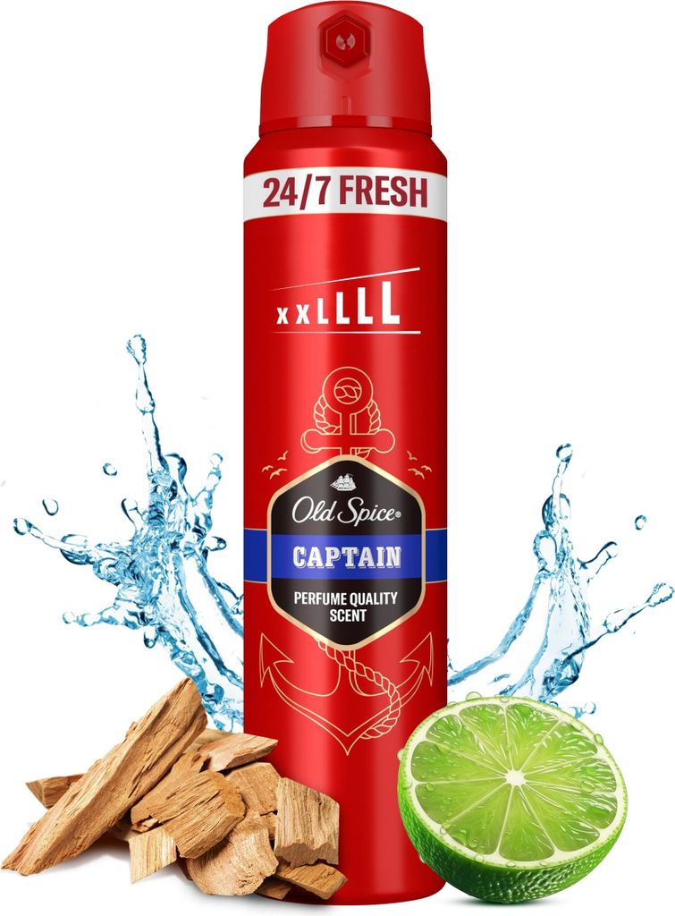 Déodorant Old Spice Captain 250 ml Image du produit 