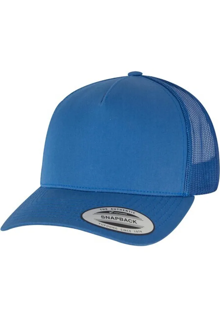 Urban Classics 5-Panel Retro Trucker Cap Cobalto Scuro - Snapback Style