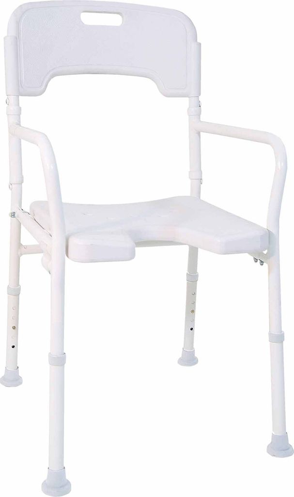 Drive Medical Duschstuhl mit Armlehnen und Produktbild 