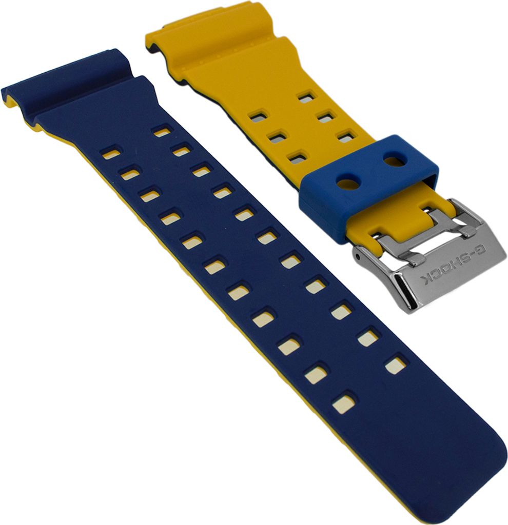 Casio G-Shock > Uhrenarmband Resin blau / gelb > GD-120NC-2 GD-120NC