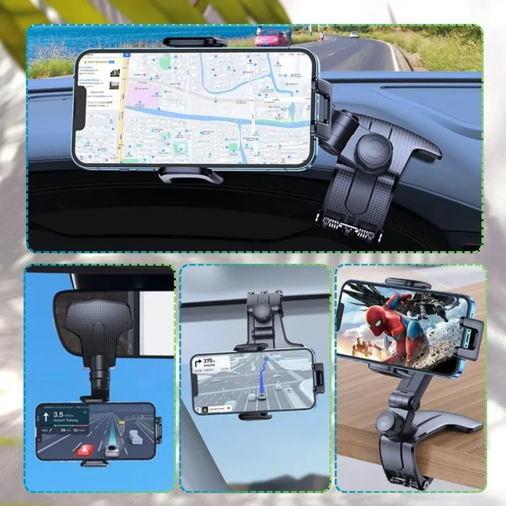 Ulanzi ST-06S Supporto Per Telefono Multifunzionale Morsetto Per Treppiede Per Telefono Montaggio Per Treppiede Girevole A 360 Gradi Con Doppi Supporti Per Slitta Fredda Jsir