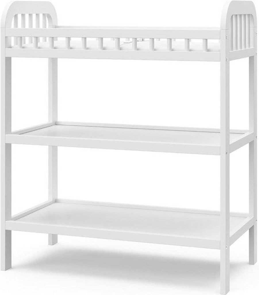 Baby-Kommode - Inklusive Kissen - 85,7 cm Breit - Weiß