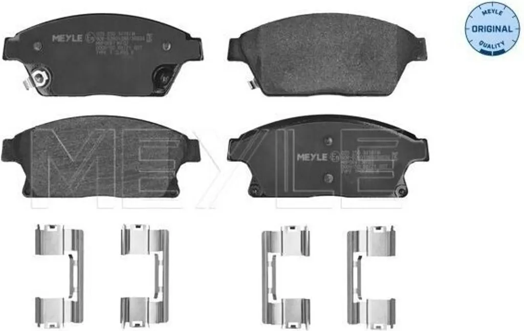 Plaquettes avant MEYLE pour Chevrolet Cruze Trax et Opel Mokka Astra