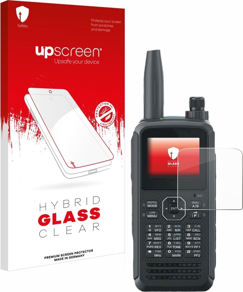 upscreen Schutzglas für Kenwood TH-D75E D-Star Schutzfolie Panzer Folie Glas Display Schutz klar