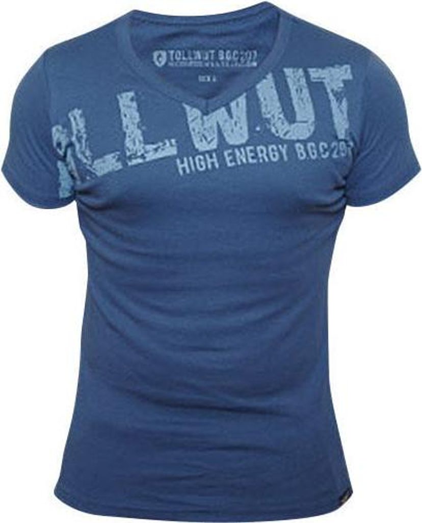 Tollwut-T-Shirt für Herren Motiv Dirt blau - M