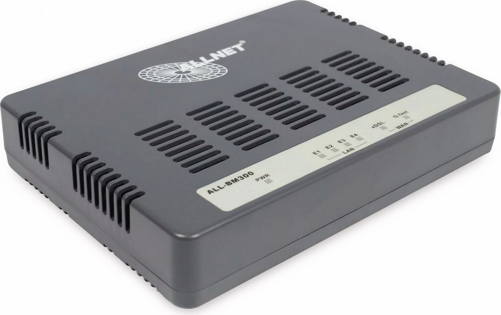 ALLNET ALL-BM300 - 100000 Kbit/s - ISP - Intern - Punkt-zu-Punkt-Modem - Schwarz - 10/100 / 1000 (ALL-BM300)