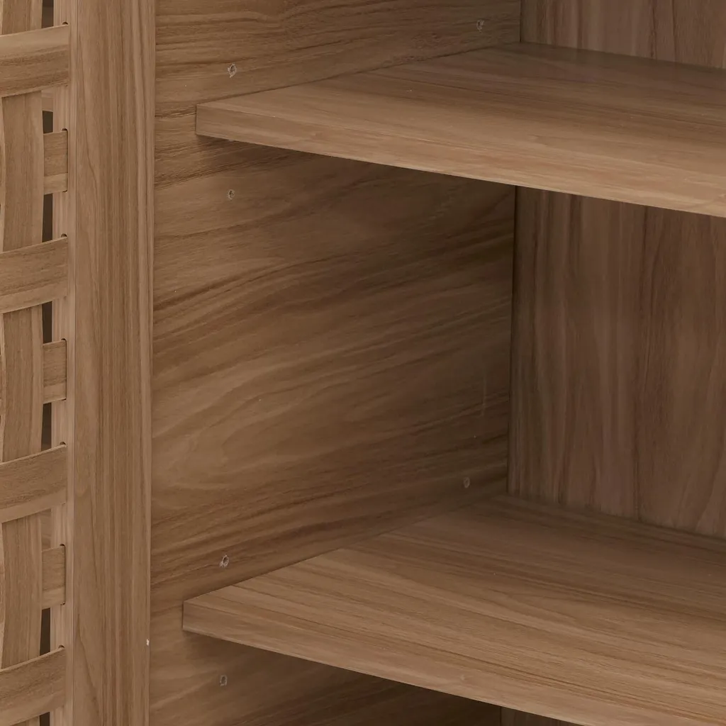 Petit Buffet d'Entrée Marron 3 Compartiments pour Salon et Bureau - 3
