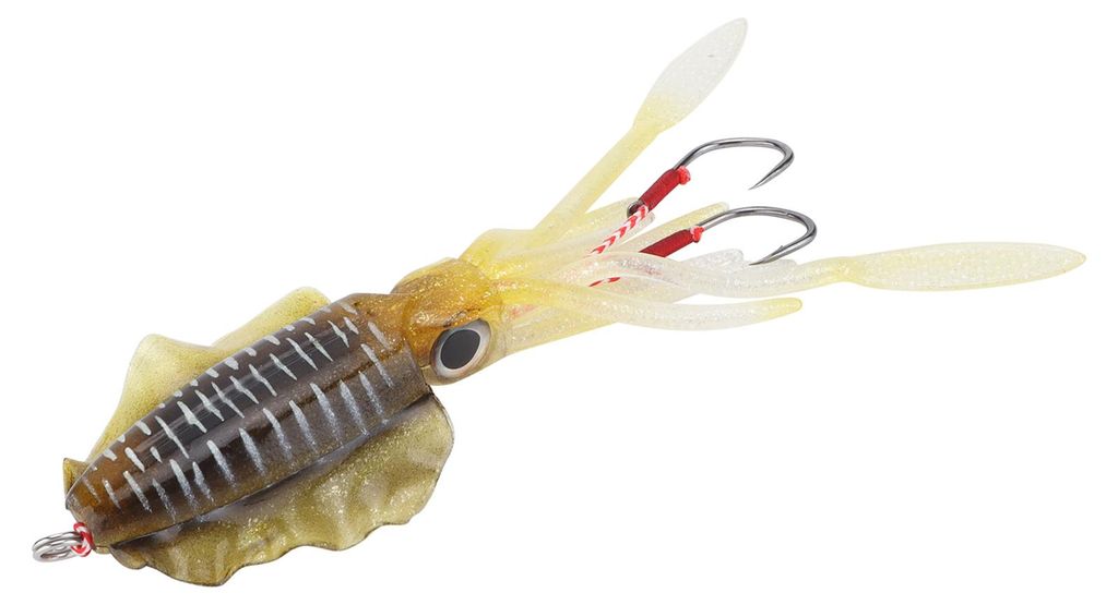 Tintenfisch-Angelköder für Meeressimulation, Eisenhaken, Oktopus-Köder, Schwarz