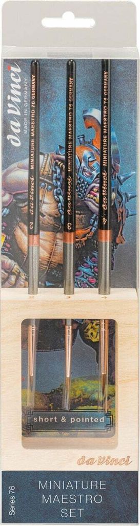 Da Vinci Miniature Maestro Set Sada kulatých štětců 3 ks Obrázek produktu 