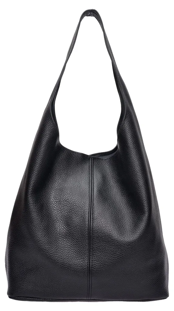 Sac hobo noir léger et spacieux Roberta M RM 155 fini les sacs lourds