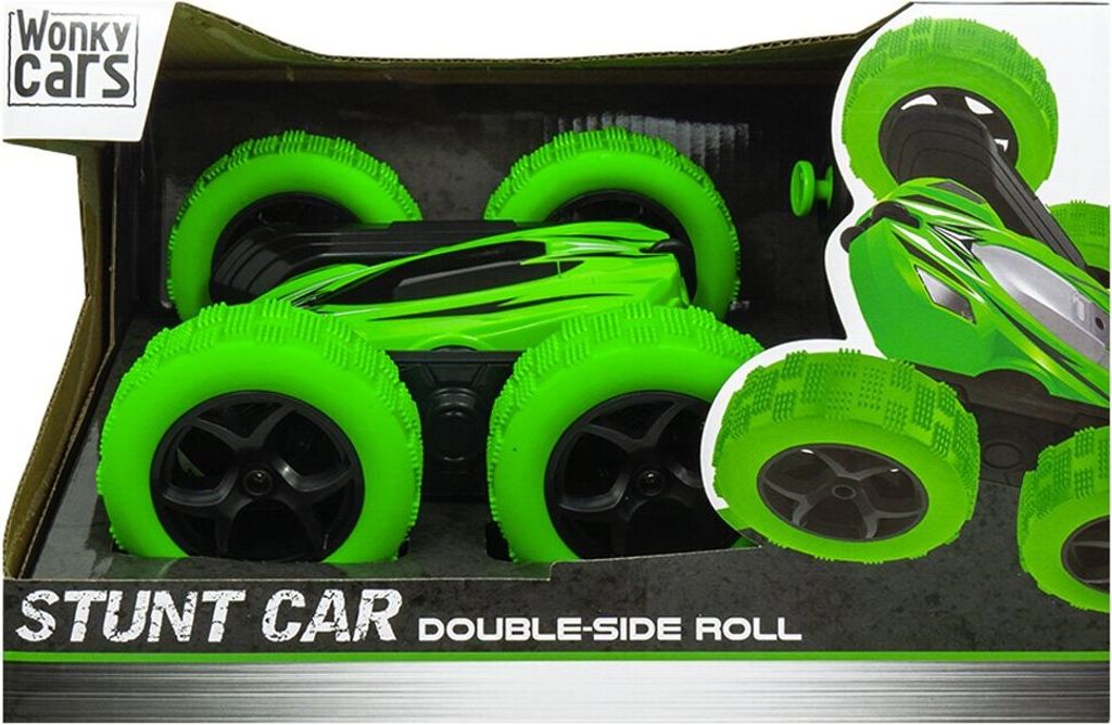 Jollity Works Ferngesteuertes Stunt Auto – Rotiert & dreht sich um 360° für actionreichen Spaß Grün