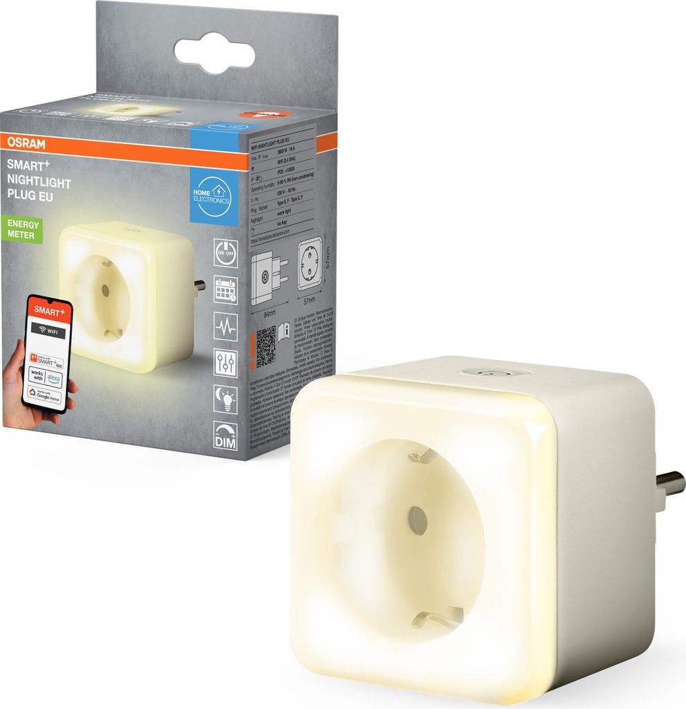 Osram Nachtlicht SMART+ WiFi Plug EU Weiß Produktbild 