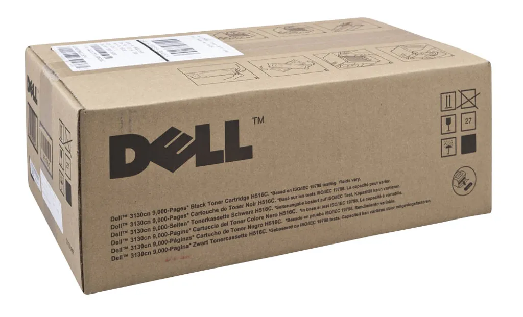 Toner noir Dell H516C pour impression de contrats et rapports pro