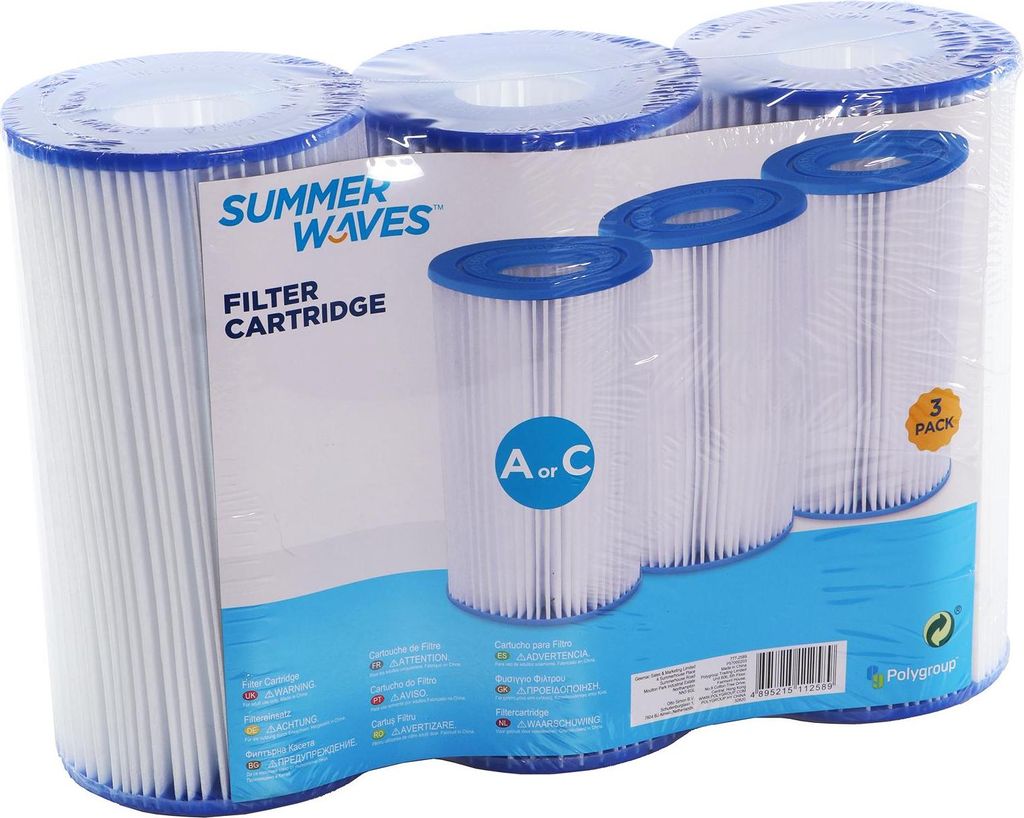 Summer Waves Pool Ersatz Filterpatrone Filterkartusche Produktbild 