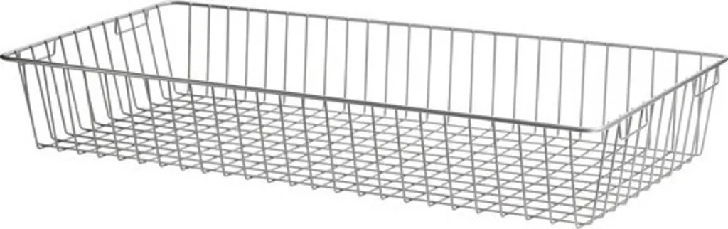 Organisateur de placard en fil argenté 80 cm pour gain de place optimal