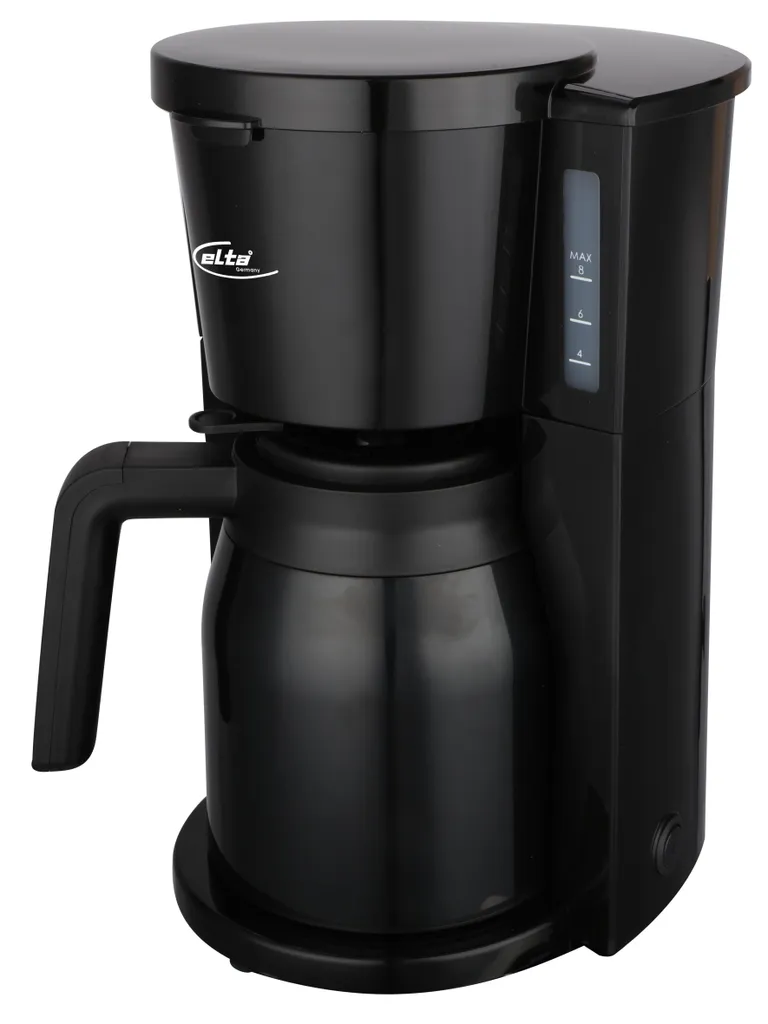 Elta Kaffeemaschine mit Isolierkanne 1,25L – 900W Filterkaffeemaschine, Thermokanne, Anti-Tropf-System