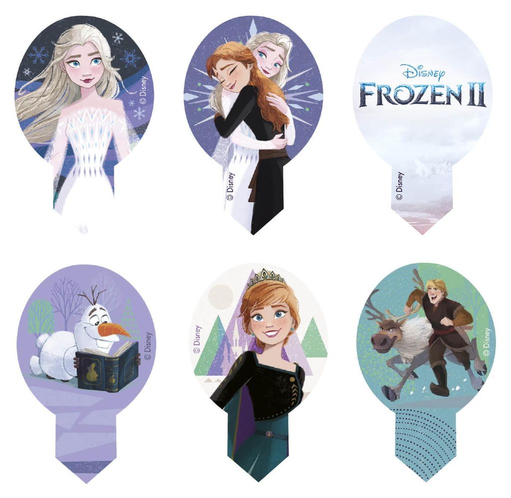 Frozen II Dekoration aus Oblate, 6,5 x 4 cm Produktbild 