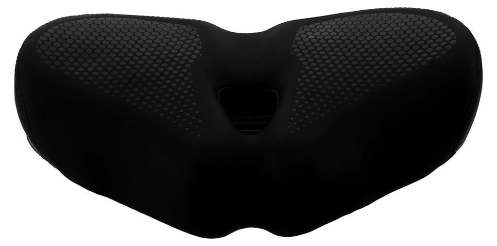 Extra breiter Mountainbike-Sattel mit stoßdämpfender Polsterung für Herren – Komfortables Sitzkissen für lange Touren und E-Bikes