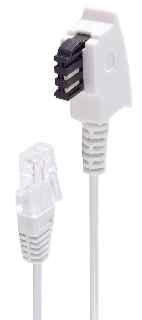 shiverpeaks BASIC-S Telefonkabel weiß 10,0 m