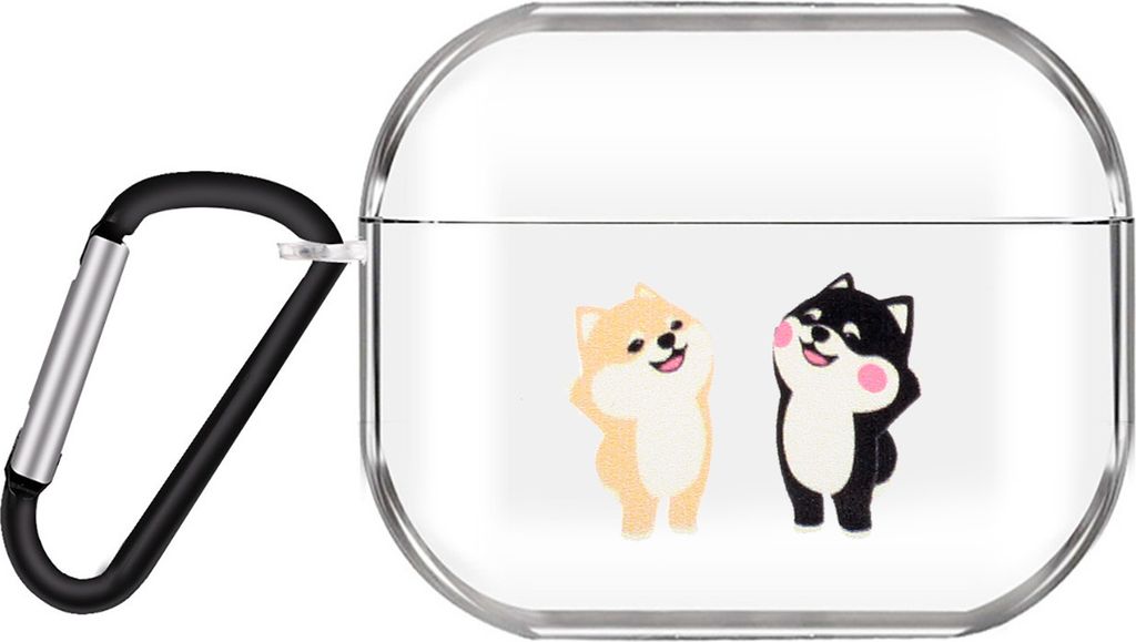 Für AirPods Pro Kopfhörer Case Cartoon Klare Kopfhörer Shell mit Metall Haken Full Protection Cover 15 Katzen