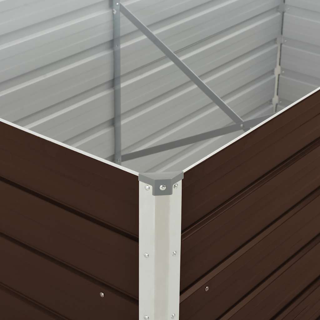 vidaXL Hochbeet Braun 160 x 80 x 77 cm Verzinkter Stahl Produktbild 6