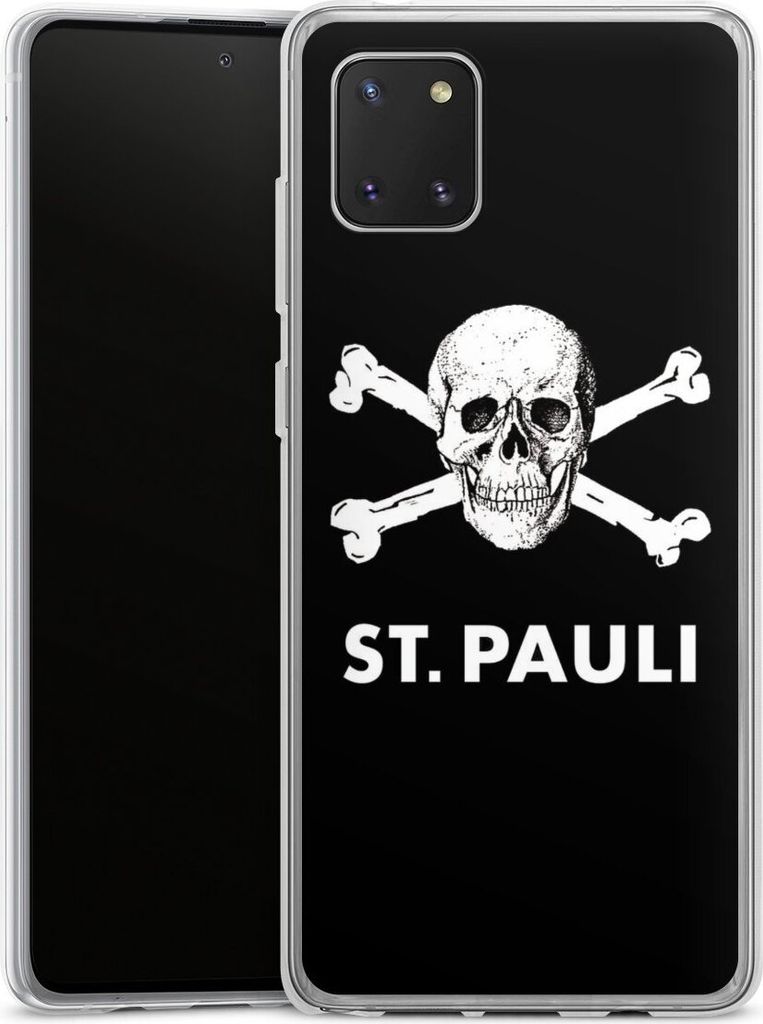 DeinDesign Handyhülle für Samsung Galaxy Note 10 lite Silikon Hülle Case Smartphone Schutzhülle FC St. Pauli Offizielles Lizenzprodukt Totenkopf