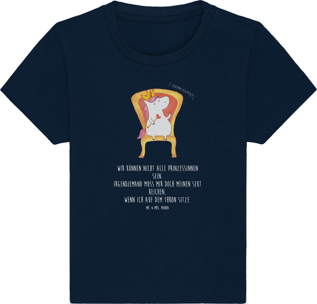 Mr. & Mrs. Panda Organic Baby Shirt Einhorn König 0. - 6. Produktbild 