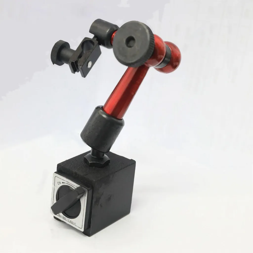 Support de comparateur anti-vibration à base magnétique stable