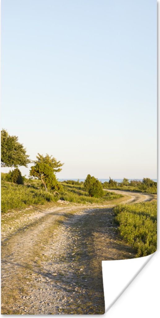 MuchoWow Poster Sommer - Straße - Meer 75x150 cm - Dekoration für die Wände