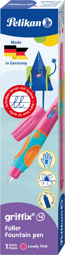 Pelikan griffix® Patronenfüller pink A (für Anfänger) Produktbild 4