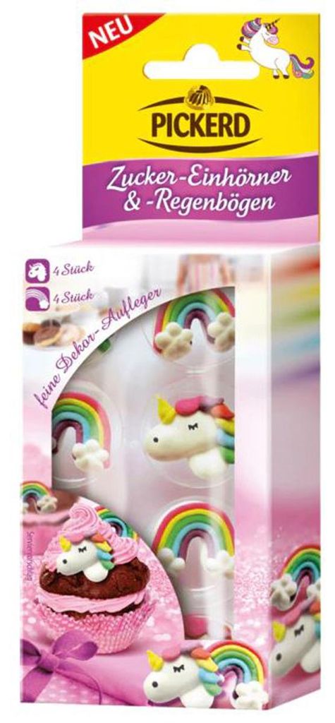 Pickerd sucre Licornes et arcs-en-ciel décorations fines Image du produit 