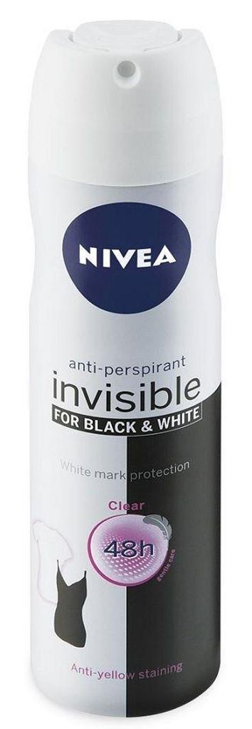 Nivea Deo-Spray 150 ml Schwarz-Weiß – Unsichtbares Deodorant