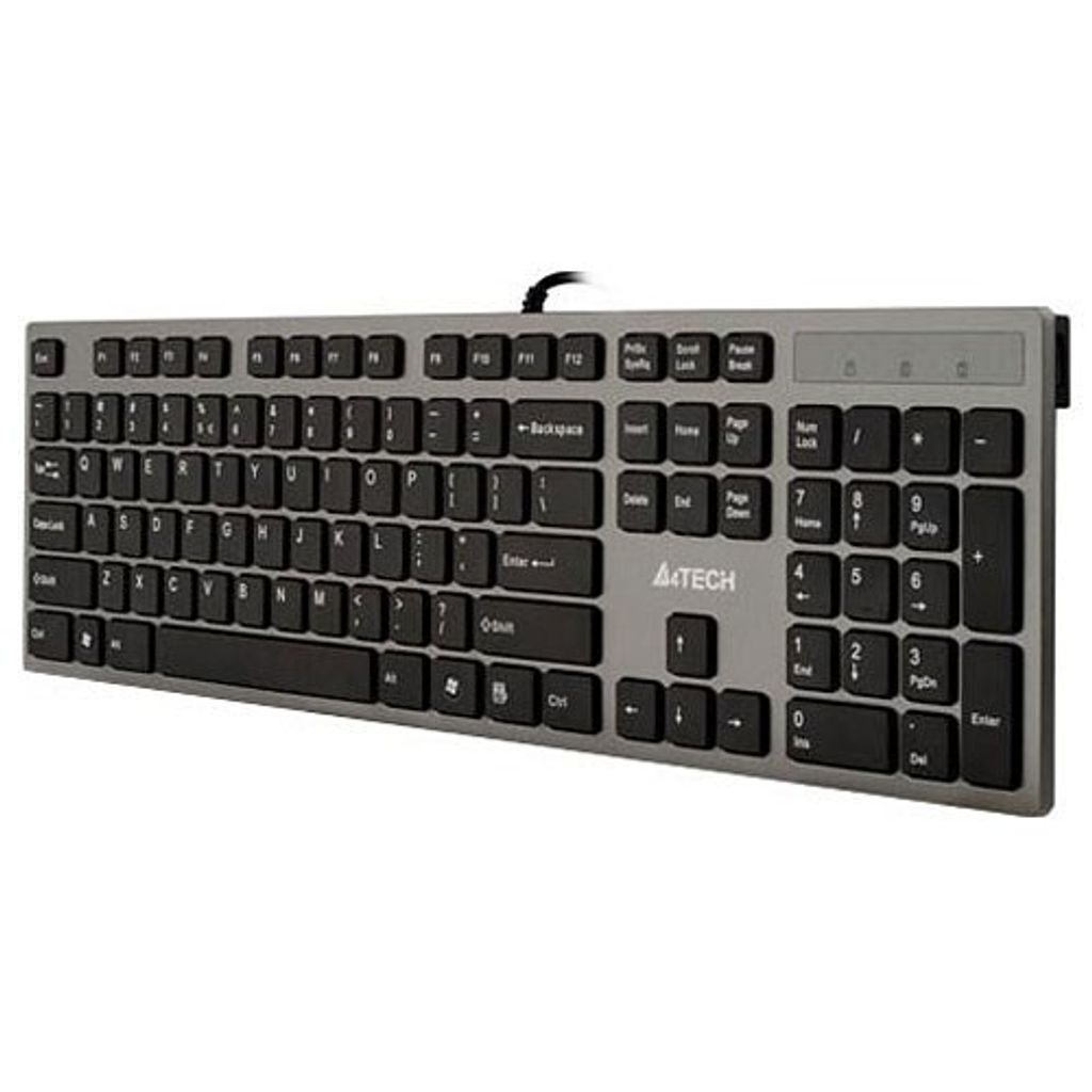 A4Tech KV-300H Tastatur USB QWERTY Schwarz  Grau Produktbild 