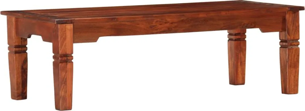 Table basse 110x50x35 cm en bois d'acacia solide massif - Collection Nyala