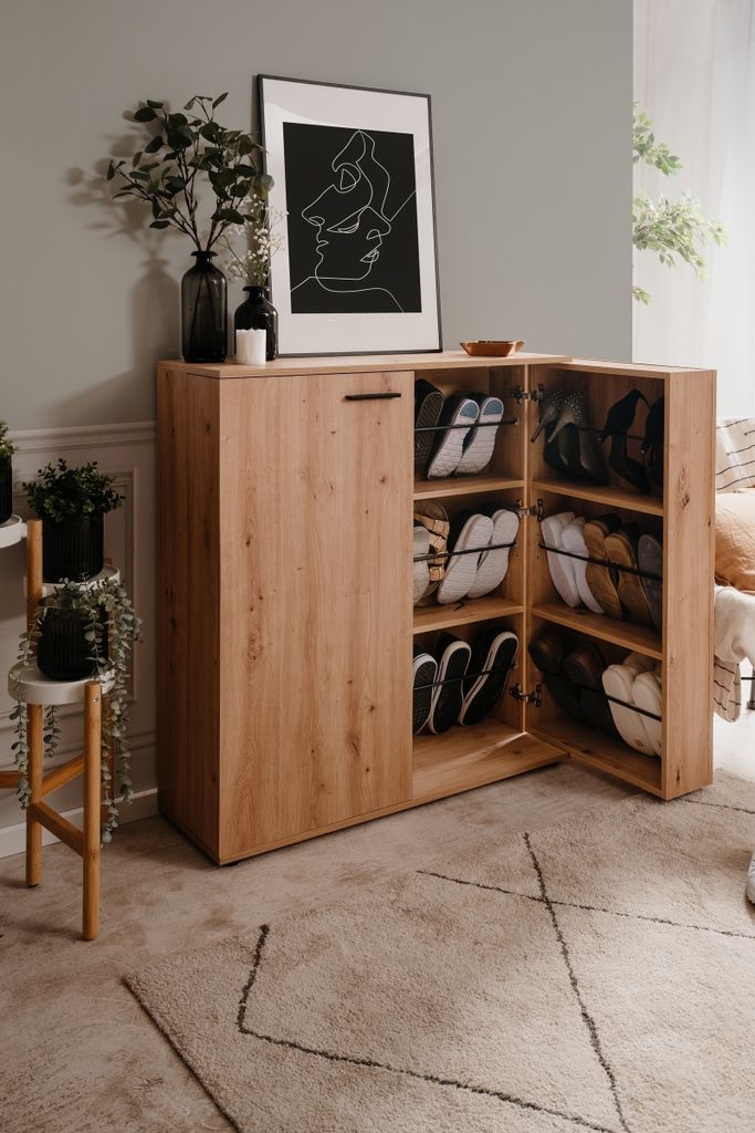 Schuhschrank >Satos< in Nachbildung Artisan Oak - Produktbild 