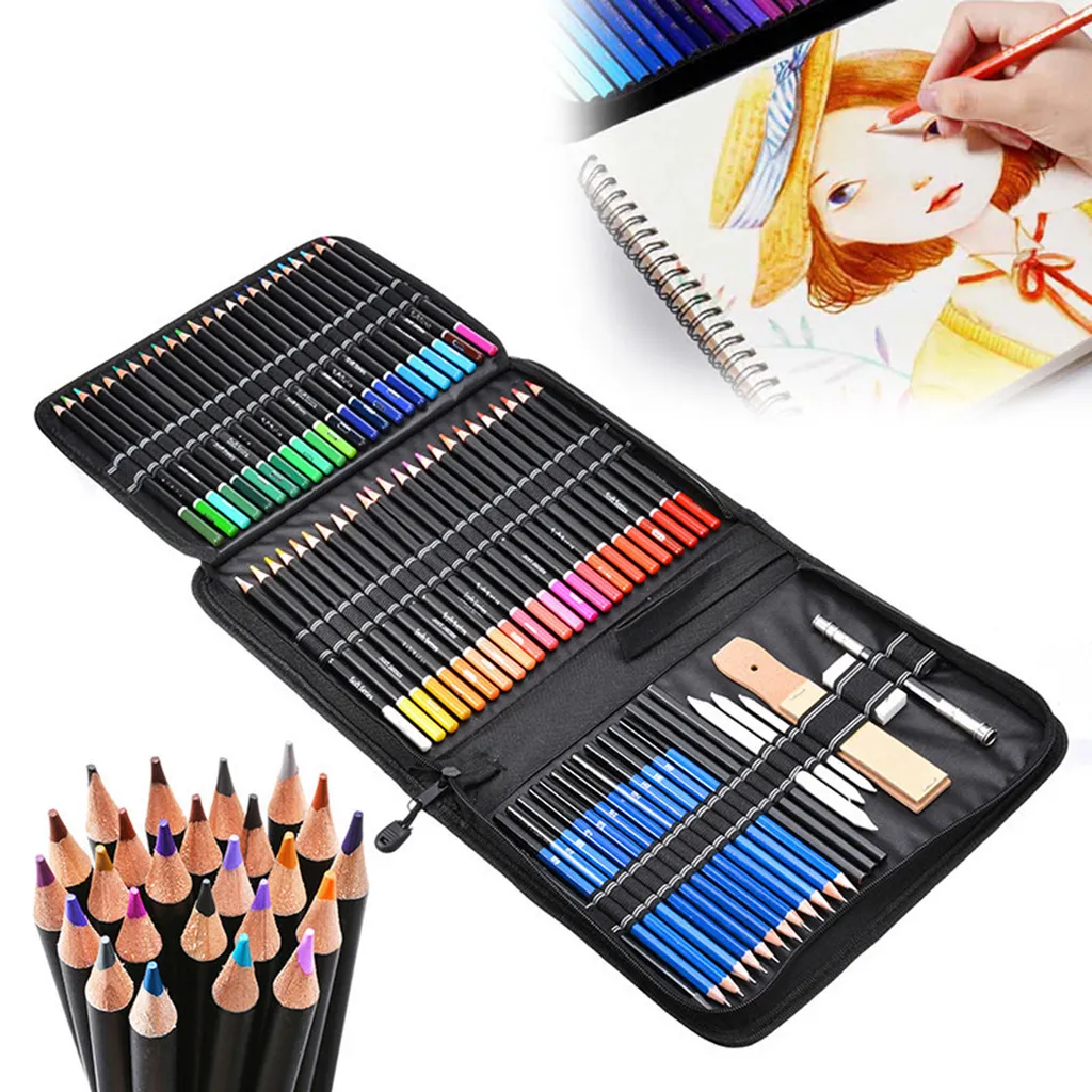 Professional Farbstifte Bleistifte Skizzierstifte Set für Skizzieren und 