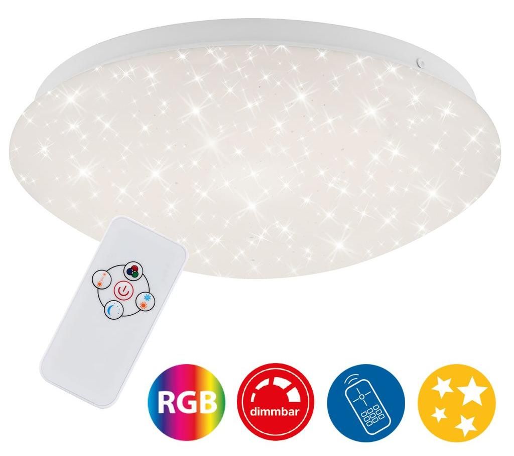 LED Deckenleuchte Dimmbar RGB Fernbedienung 10W weiß Produktbild 