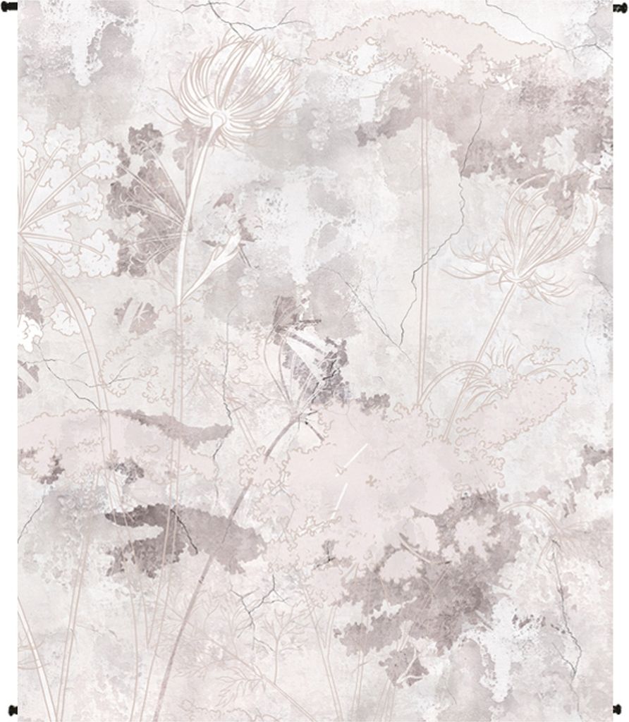 Wandobjekt - Rosa - Taupe - Beige - Polyester - 120 x 140 cm